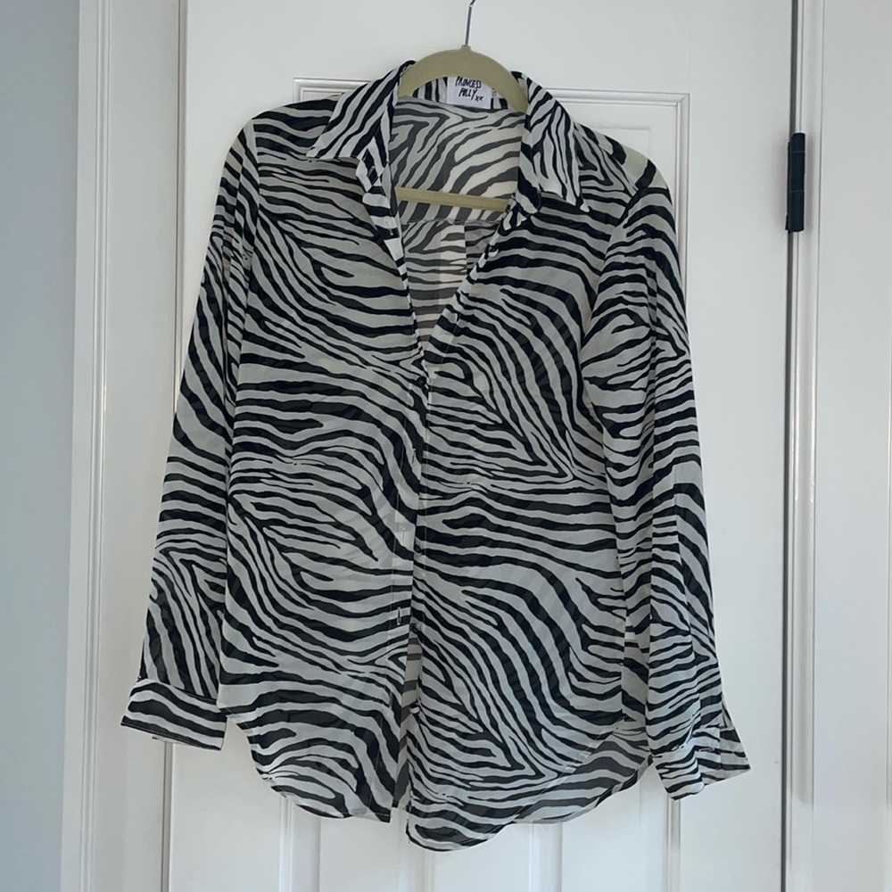 Zebra print shirt